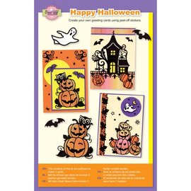BASTELSETS / CRAFT KITS Håndværkssæt, Halloween, AS5 sæt til design af 3 kort!
