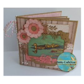 Joy!Crafts / Jeanine´s Art, Hobby Solutions Dies /  Carta kraft, 10 biglietti, 10 buste, 16 x 16 cm e 17 x 17 cm