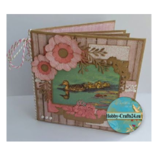 Joy!Crafts / Jeanine´s Art, Hobby Solutions Dies /  Carta kraft, 10 biglietti, 10 buste, 16 x 16 cm e 17 x 17 cm