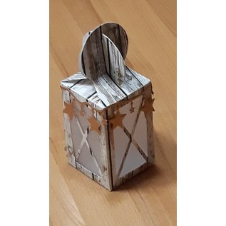 Craftemotions Punching templates: lantern box Card A5 box