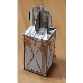 Craftemotions Troqueles de corte: caja de cartón caja de linterna A5