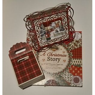 Karten und Scrapbooking Papier, Papier blöcke Paper designer pad, Christmas, 15.2x15.2cm, 200 g / m2, 64 sheets!