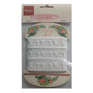 Marianne Design Vintage Lace, Spitze Dekoband,  weiß, 150 cm!