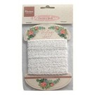 Marianne Design Vintage Lace, decorative ribbon, white, 150 cm!