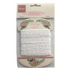 Marianne Design Vintage Lace, Spitze Dekoband,  weiß, 150 cm!