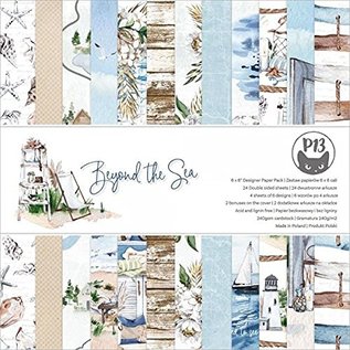 Karten und Scrapbooking Papier, Papier blöcke Designer pad, 15,2 x 15,2 cm, 24 ark, 240 g / m2, Beyond the Sea