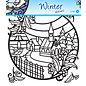 Winter peel-off stickers, formaat 20 x 20 cm