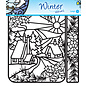 Winter peel-off stickers, format 20 x 20 cm