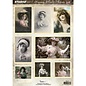 Studio Light Hoja troquelada A4 con 8 retratos románticos con imágenes,