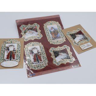 Die cut sheet, deLuxe, with noble gold frame, Christmas,