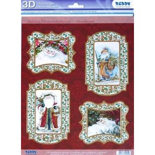 Die cut sheet, deLuxe, with noble gold frame, Christmas,