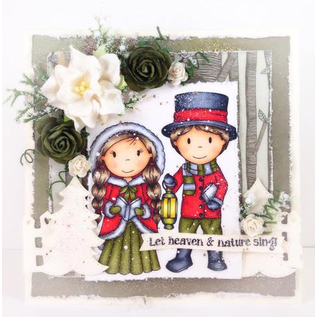 Stamp motif, Christmas, rubber stamp, format 10 x 8.5 cm