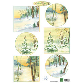 Marianne Design Picture sheet, A4, Winter Wood