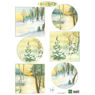 Marianne Design Foglio illustrativo, A4, Winter Wood