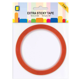 Spellbinders und Rayher Ekstra klebrig tape 10 meter x 3 mm, dobbeltsidig, gjennomsiktig!