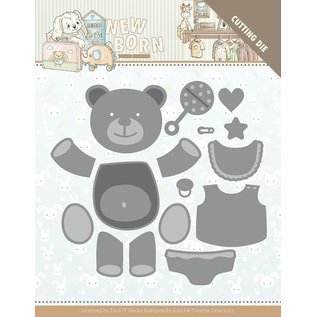 Yvonne Creations troqueles de corte, para crear un oso 3D!