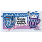 Marianne Design Juego de 2 troqueles de corte y 2 sellos, taza caliente, formato 46 x 56 y 42 x 47cm,