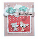 Joy!Crafts / Jeanine´s Art, Hobby Solutions Dies /  Cutting dies, best friends, size approx. 37 x 31 and 43 x 31 and 7 x 47 mm