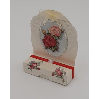 REDDY Foglio A4 rose con cornice decorativa, fustellate