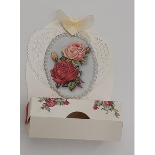 REDDY Foglio A4 rose con cornice decorativa, fustellate