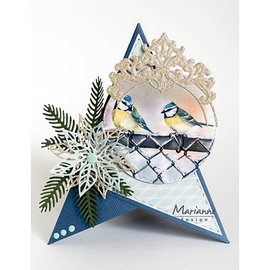Marianne Design skærematricer, Anjas pyramide, 6 skabelondele, format 105 x 112 mm LR0732