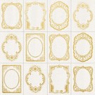 Kaisercraft und K&Company Designerbogen, 30,5 x 30,5 cm, Kaiserkraft, golden frames.