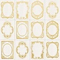 Kaisercraft und K&Company Designerbogen, 30,5 x 30,5 cm, Kaiserkraft, golden frames.