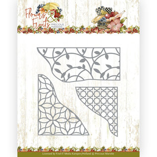 Precious Marieke Stamping and embossing templates, flower corners