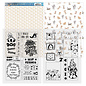 AMY DESIGN Bastelset, 2 bedruckte Mica Sheets + 2x Hintergund Motive,  Hundenmotive