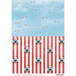 AMY DESIGN SET Maritime, 3x papier à motif A4, 3 motifs divers + 3 feuilles prédécoupées diverses