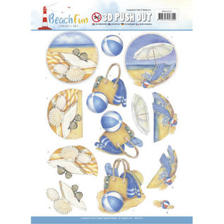 AMY DESIGN Maritime SET, 3x A4 motif paper, 3 various motifs + 3 various die-cut sheets