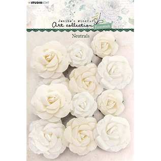 Studio Light Paper flowers, 12 pieces, Neutrals Essentials nr.01