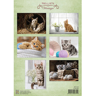 Nellie Snellen Decoupage, picture sheet, A4. For designing on cards, albums, scrapbooking, collage, decoupage projects and much more