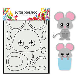 Dutch DooBaDoo Modello in plastica, formato A5, 470.784.102, Build a Mouse,