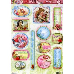 Bilder, 3D Bilder und ausgestanzte Teile usw... Feuille perforée, A4 avec 13 motifs, pour la conception sur cartes, scrapbooking, collage, albums, découpage et bien plus encore