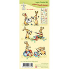 Leane Creatief - Lea'bilities und By Lene Motif stamp, The world of rabbits, 20 individual motifs,