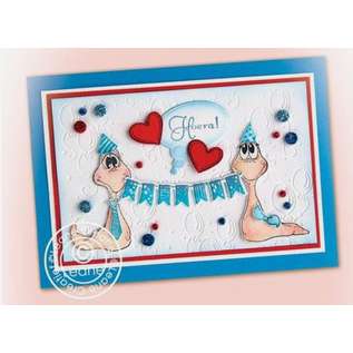 Leane Creatief - Lea'bilities und By Lene Stempel SET, A6, Transparent, Little Worms, Leane Creatief