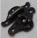Embellishments / Verzierungen Scrapbooking lock with screws, format: approx. 5.5 x 4.5 cm