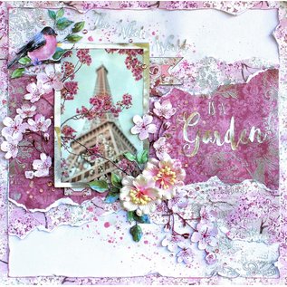 BO BUNNY Blocco di carta, di Bo Bunny, Secret Garden, 15,5 x 15,5 cm, 36 fogli!