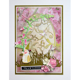 Joy!Crafts / Jeanine´s Art, Hobby Solutions Dies /  Cutting die, goblin with flowers, format 108 x 87mm