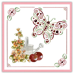 Precious Marieke Craft set for designing 3 cards with Hobbydots stickers