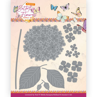 Joy!Crafts / Jeanine´s Art, Hobby Solutions Dies /  Skærematrice, hortensia, format 10,2 x 10,2 cm