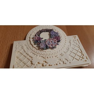 Tattered Lace cutting dies, Anja's lacy folding: circle