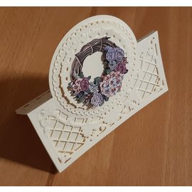 Tattered Lace cutting dies, Anja's lacy folding: circle