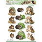 Precious Marieke A4 die cut sheet, Animal Medley