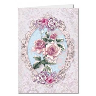 REDDY A4 picture sheet roses with decorative frame, punched
