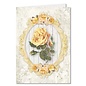 REDDY Foglio A4 rose con cornice decorativa, fustellate