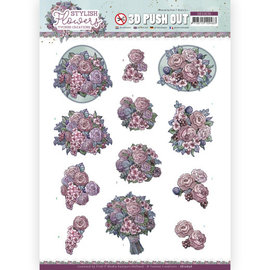 Yvonne Creations Die-cut sheet, format A4, with beautiful flowers