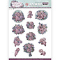 Yvonne Creations Foglio fustellato, formato A4, con bellissimi fiori