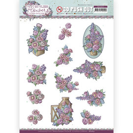 Yvonne Creations Die-cut sheet, format A4, with beautiful flowers